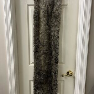Stella & Dot Black and Gray Knit Scarf